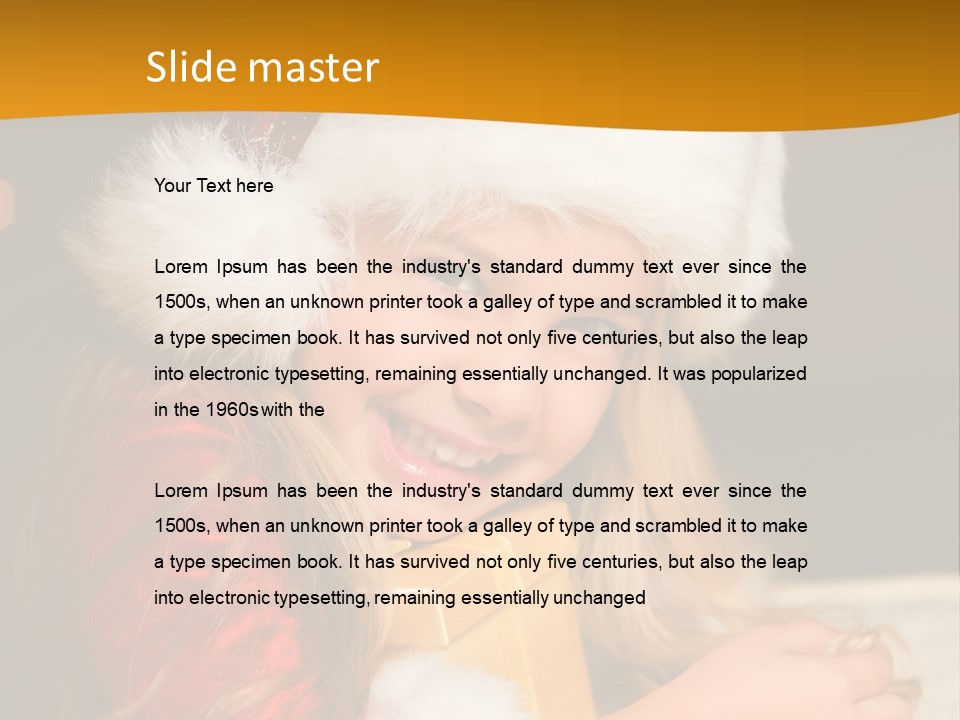 Christmas Girls PowerPoint Template