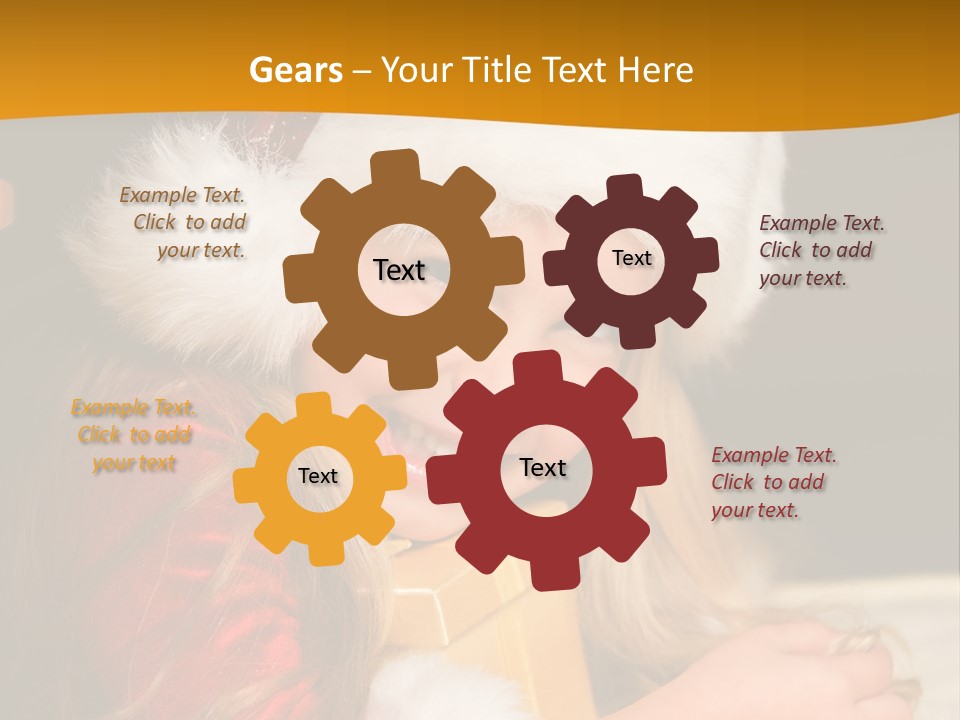 Christmas Girls PowerPoint Template