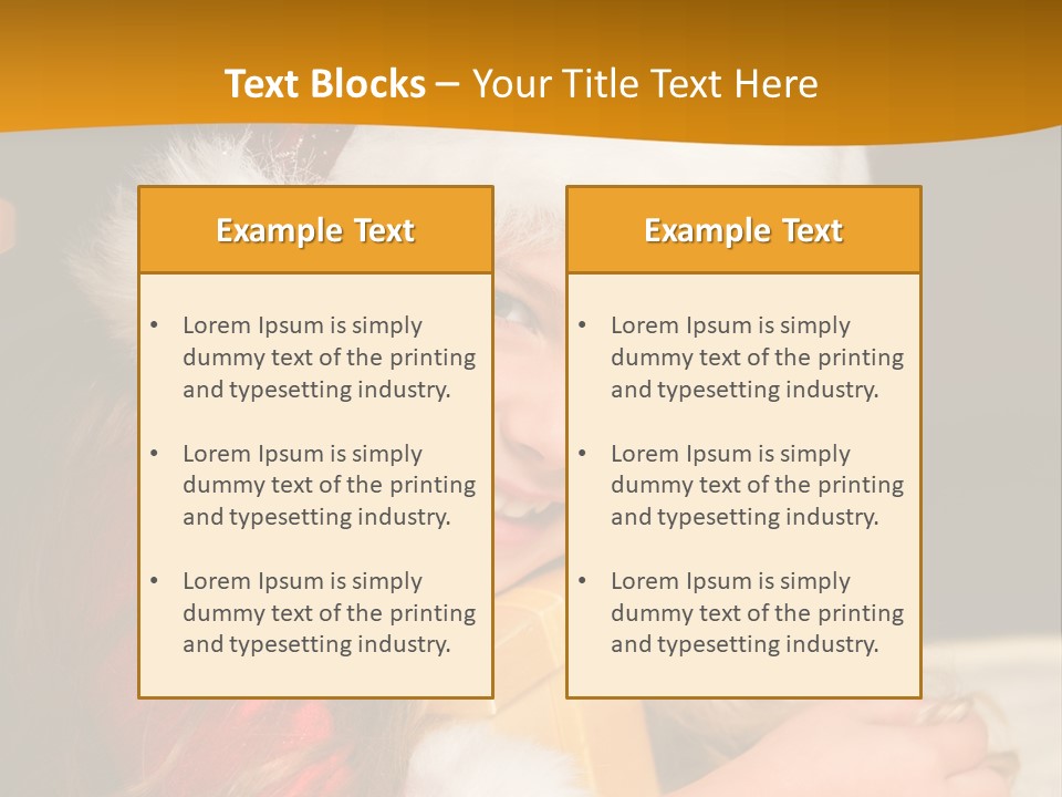 Christmas Girls PowerPoint Template