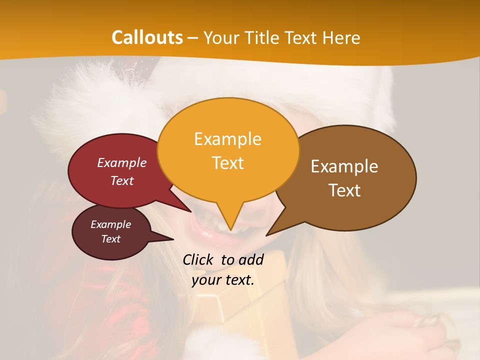 Christmas Girls PowerPoint Template