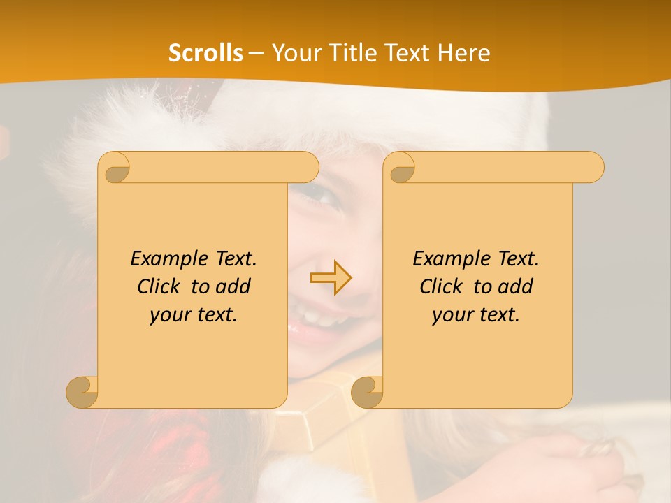 Christmas Girls PowerPoint Template