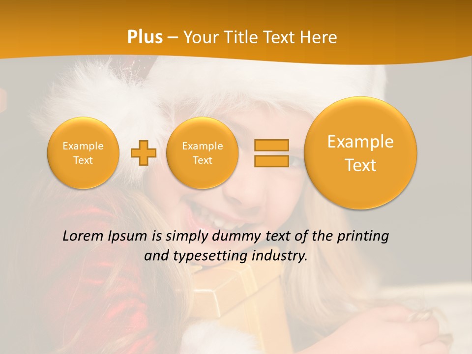 Christmas Girls PowerPoint Template