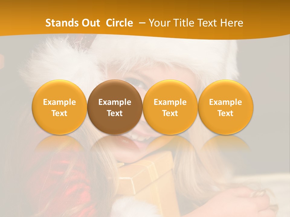 Christmas Girls PowerPoint Template