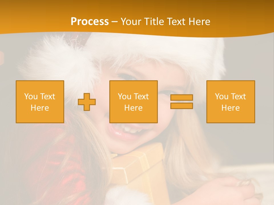 Christmas Girls PowerPoint Template