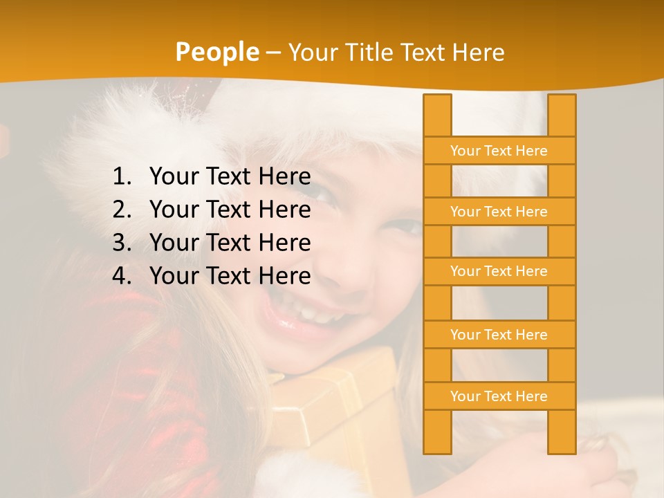 Christmas Girls PowerPoint Template