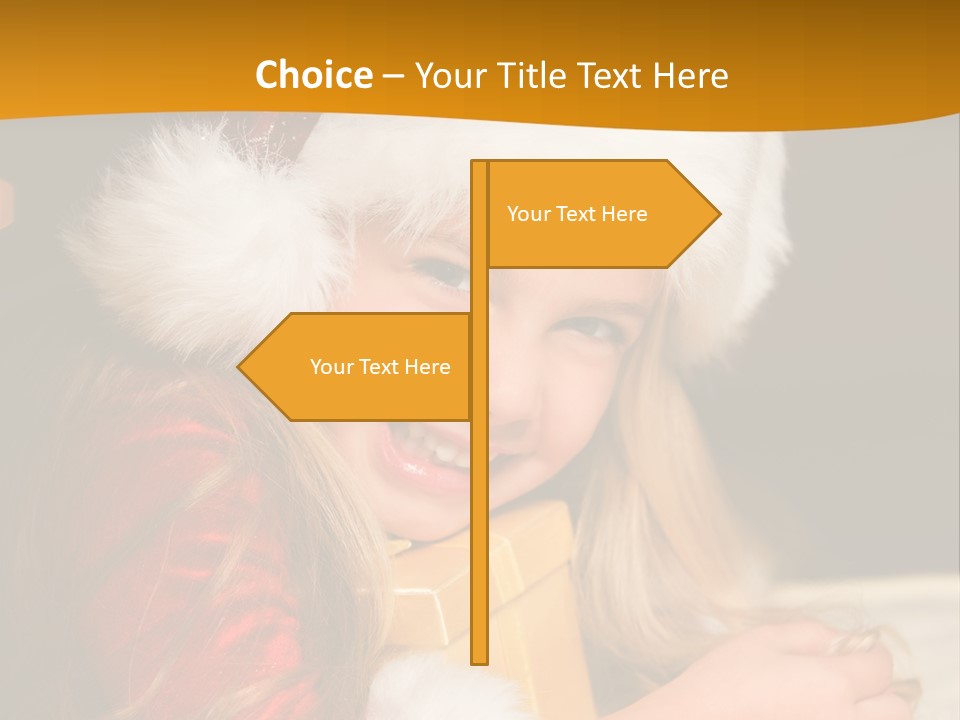 Christmas Girls PowerPoint Template