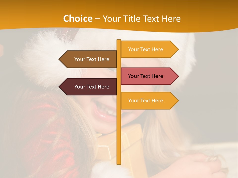 Christmas Girls PowerPoint Template