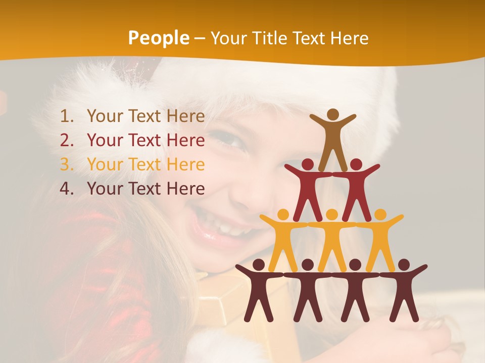 Christmas Girls PowerPoint Template