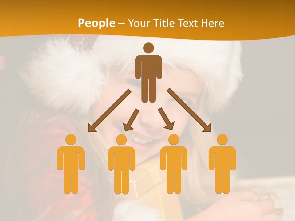 Christmas Girls PowerPoint Template