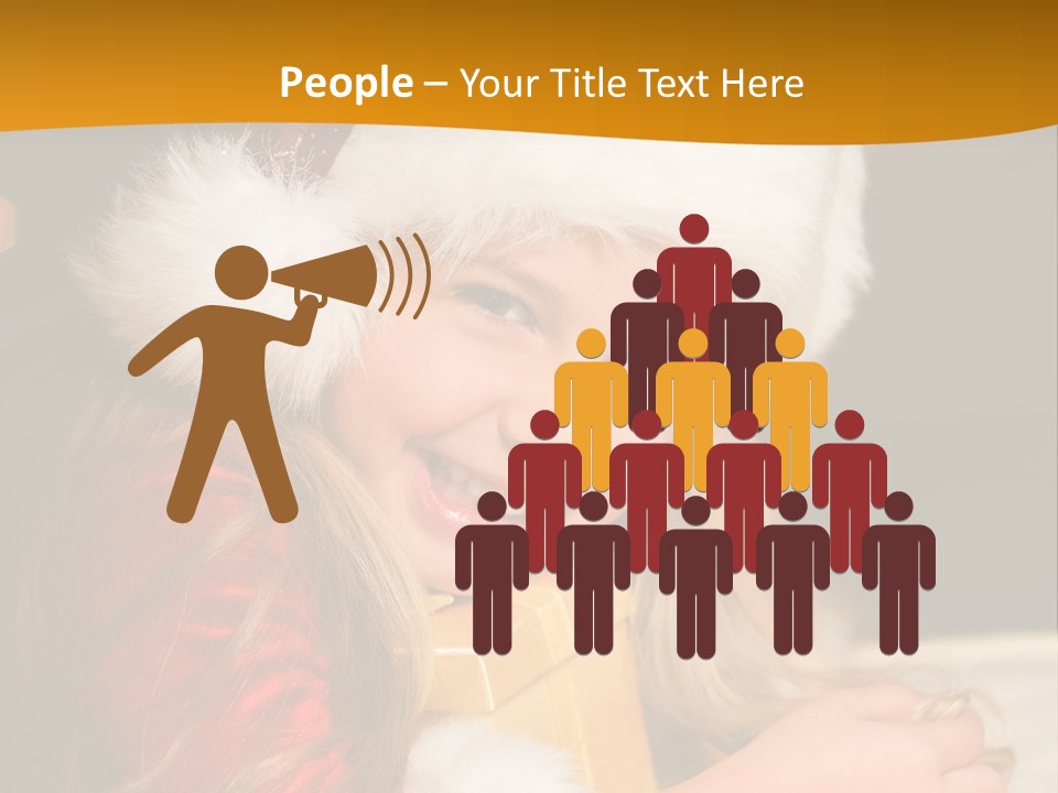 Christmas Girls PowerPoint Template