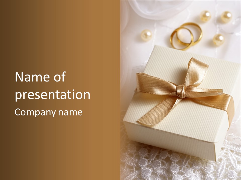 Wedding Gift PowerPoint Template