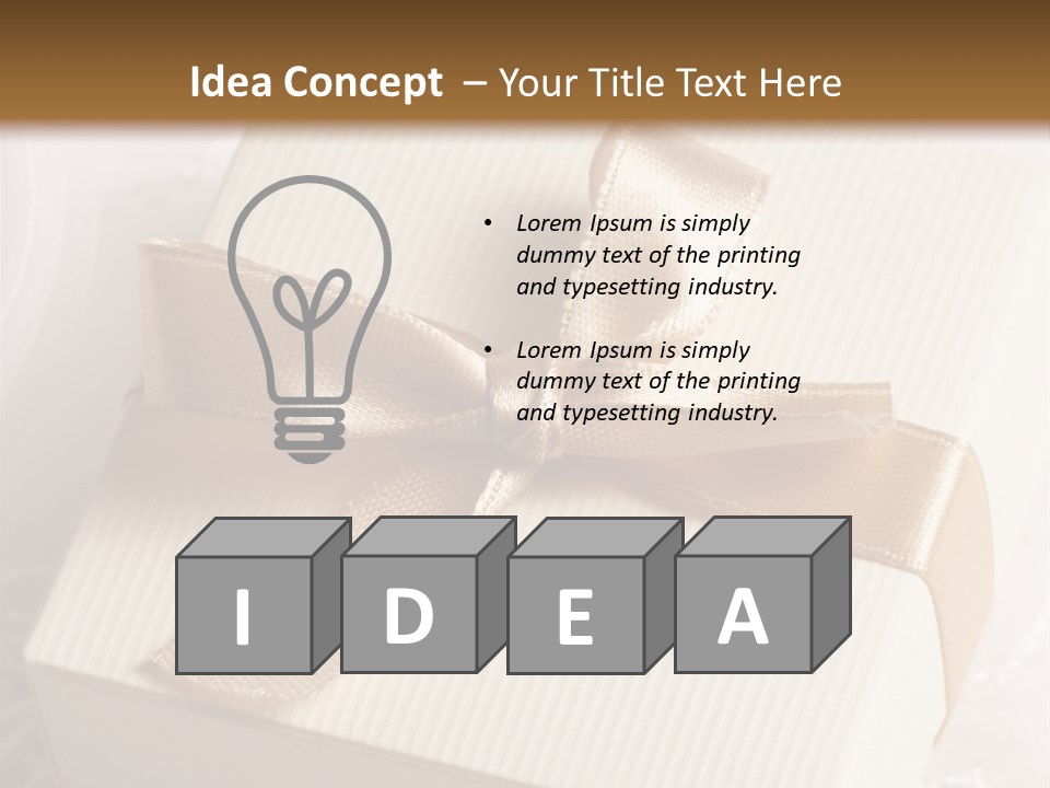 Wedding Gift PowerPoint Template