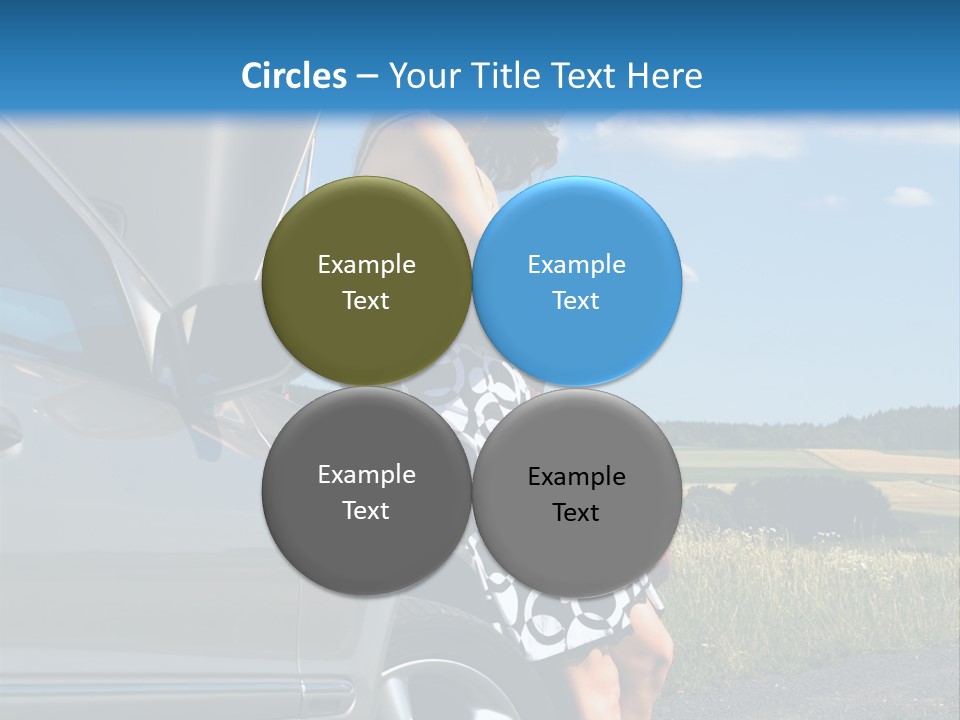 Broken Down Car PowerPoint Template