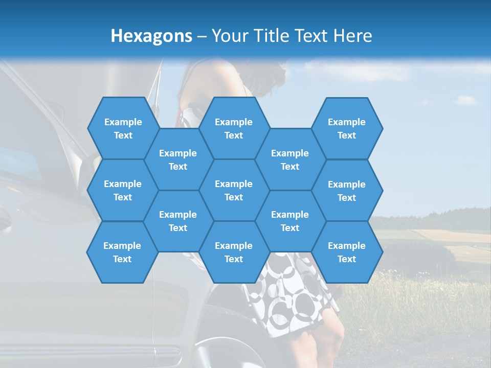 Broken Down Car PowerPoint Template