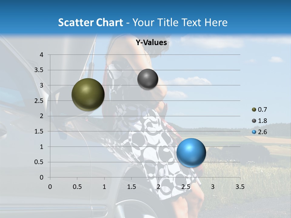 Broken Down Car PowerPoint Template