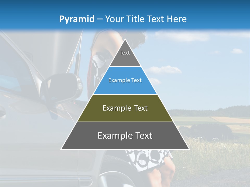 Broken Down Car PowerPoint Template