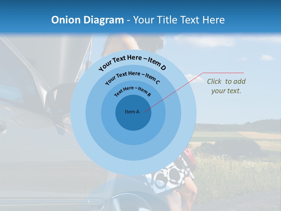 Broken Down Car PowerPoint Template