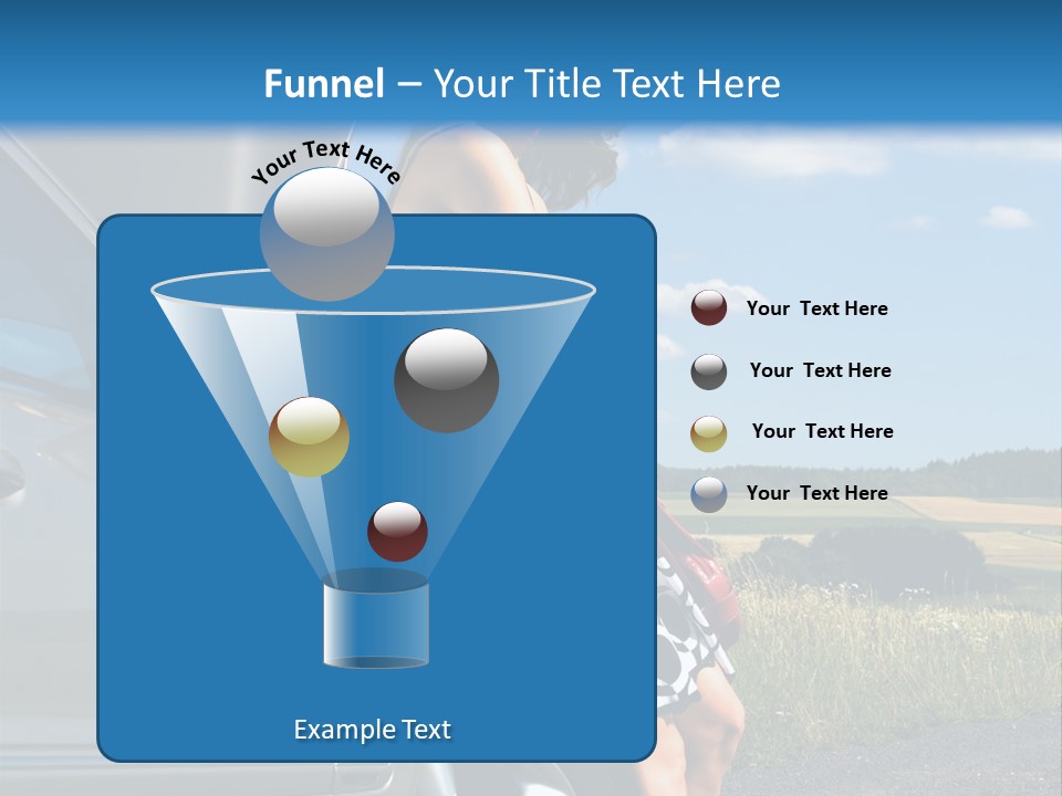 Broken Down Car PowerPoint Template