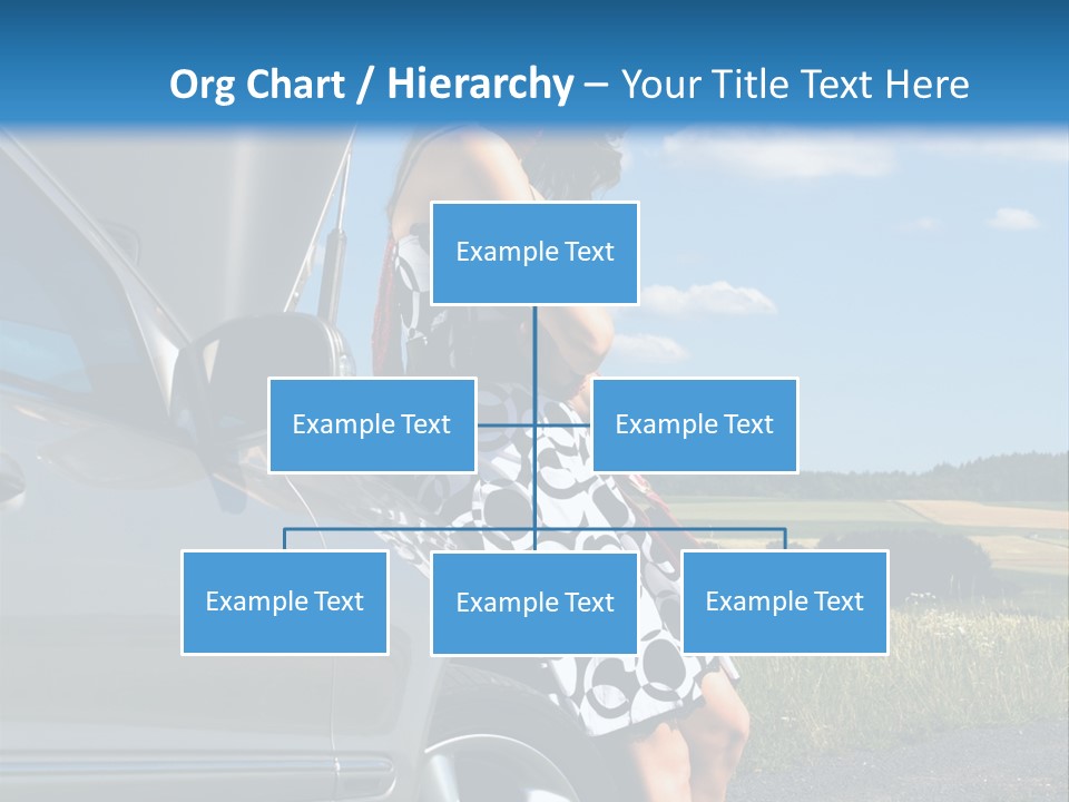 Broken Down Car PowerPoint Template