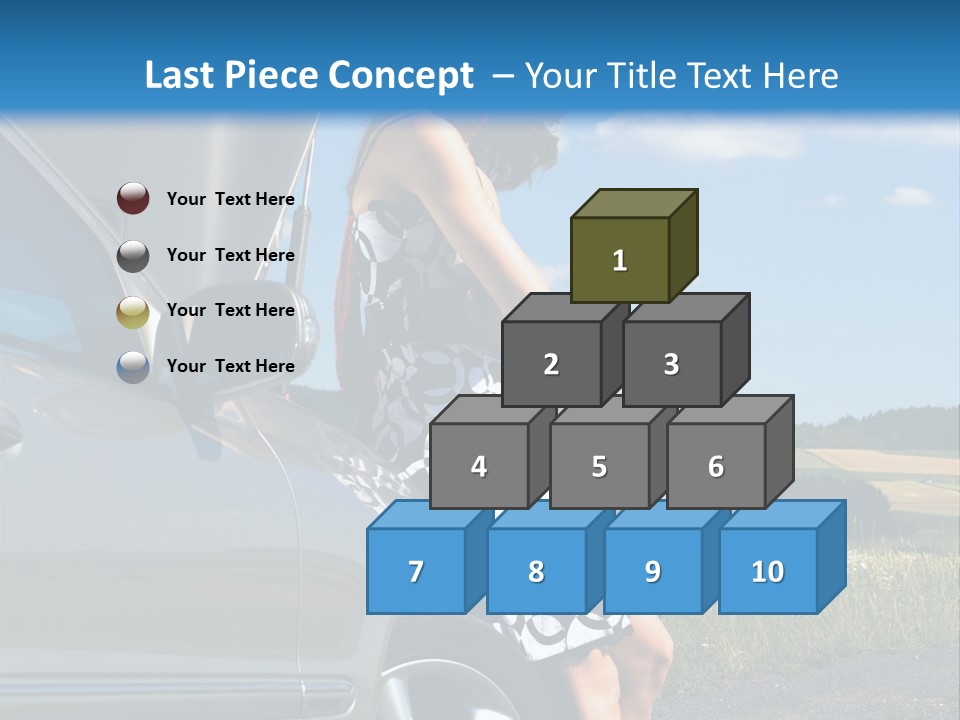Broken Down Car PowerPoint Template