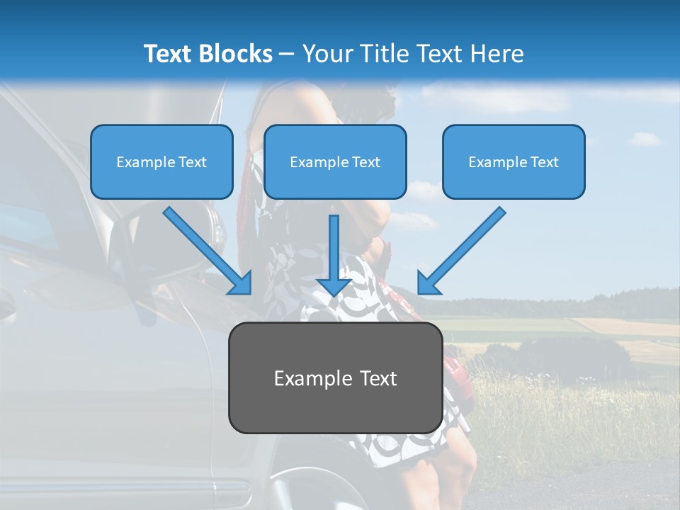 Broken Down Car PowerPoint Template