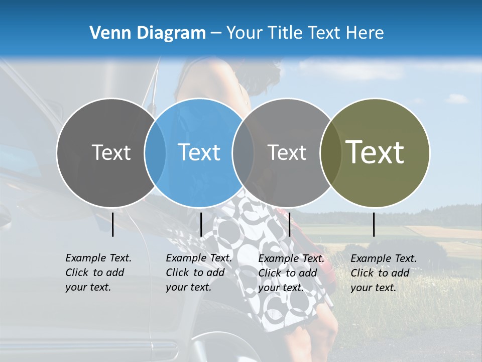 Broken Down Car PowerPoint Template
