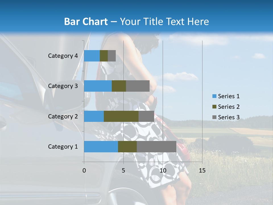 Broken Down Car PowerPoint Template