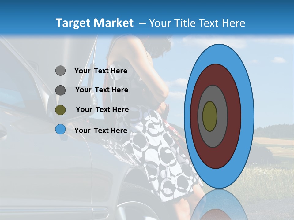 Broken Down Car PowerPoint Template