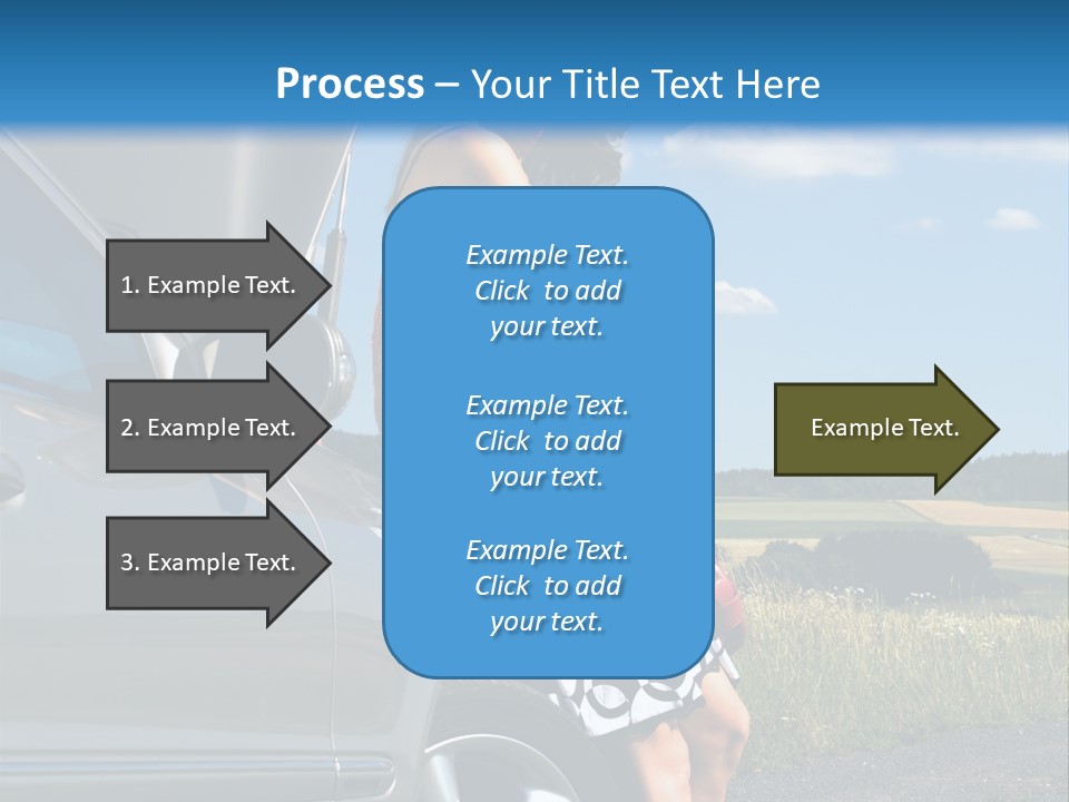 Broken Down Car PowerPoint Template