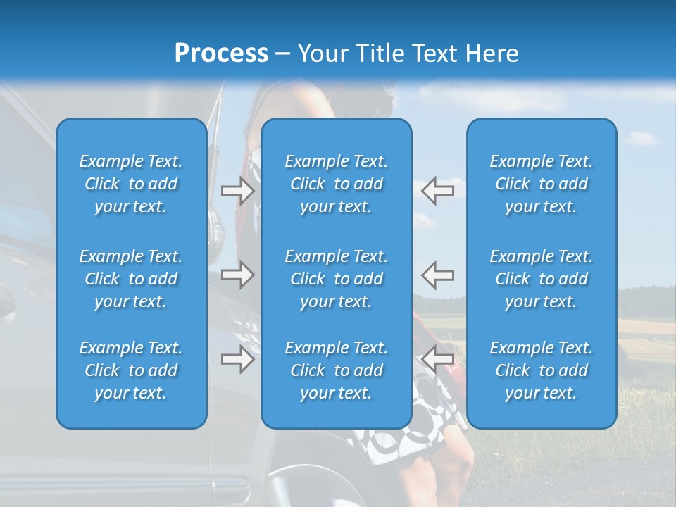 Broken Down Car PowerPoint Template
