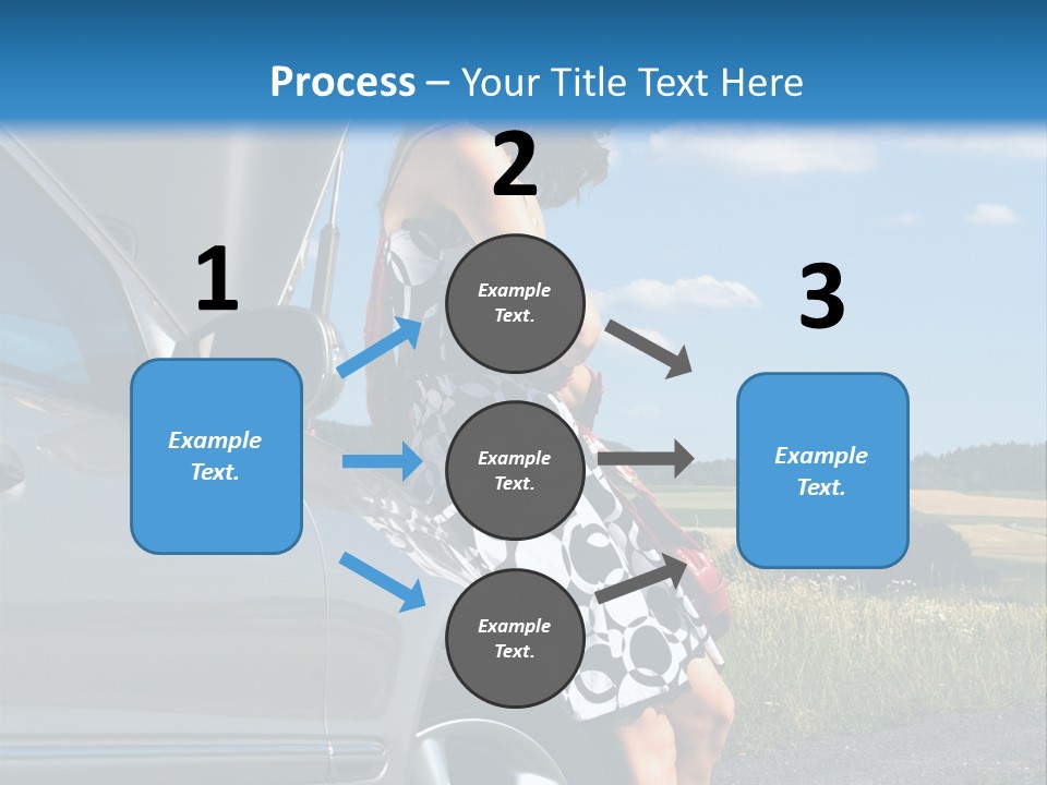 Broken Down Car PowerPoint Template