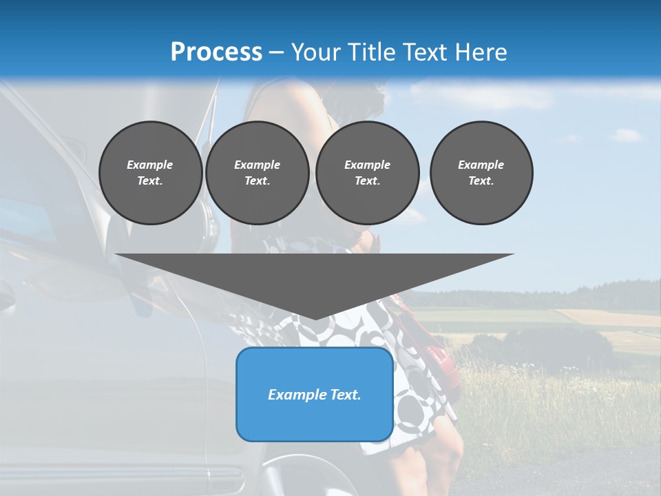 Broken Down Car PowerPoint Template