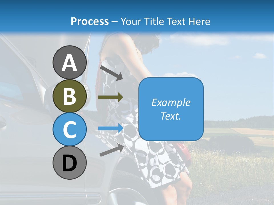 Broken Down Car PowerPoint Template