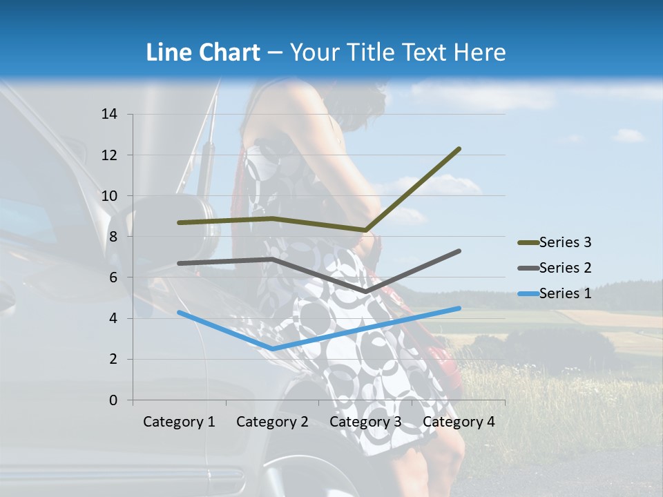 Broken Down Car PowerPoint Template