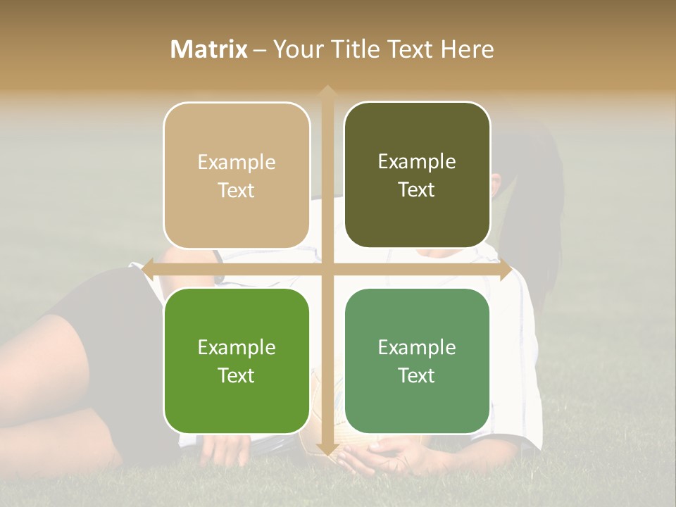 Football Human Girl PowerPoint Template