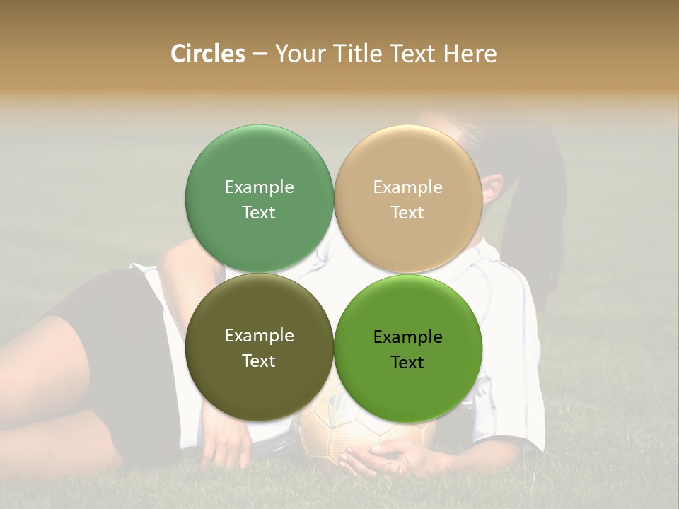 Football Human Girl PowerPoint Template