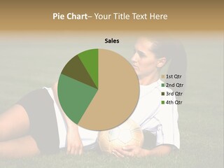 Football Human Girl PowerPoint Template