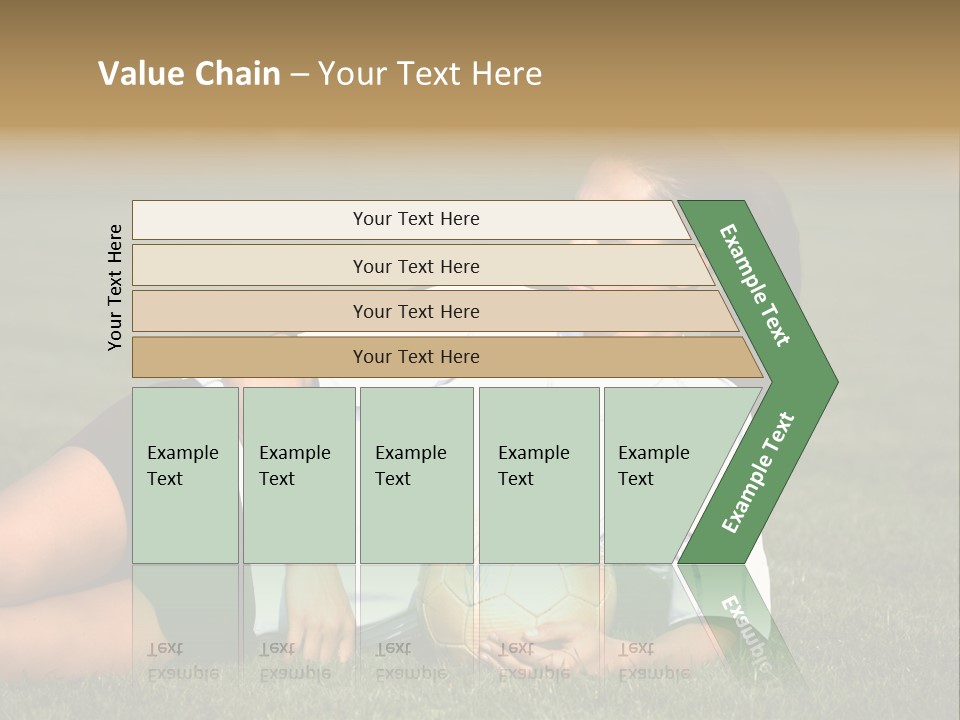Football Human Girl PowerPoint Template