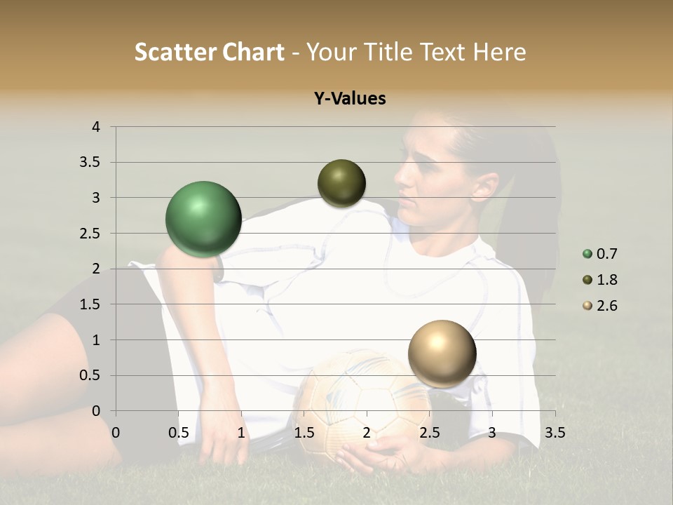 Football Human Girl PowerPoint Template