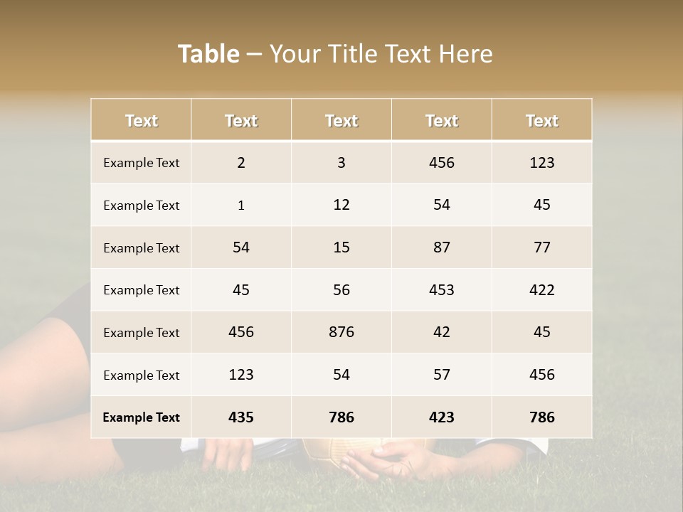 Football Human Girl PowerPoint Template