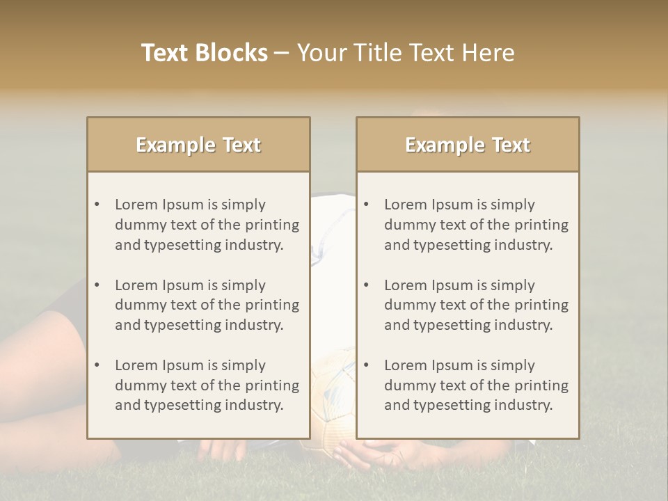 Football Human Girl PowerPoint Template
