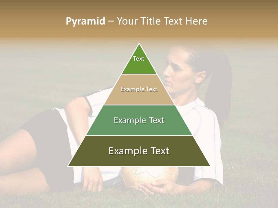 Football Human Girl PowerPoint Template