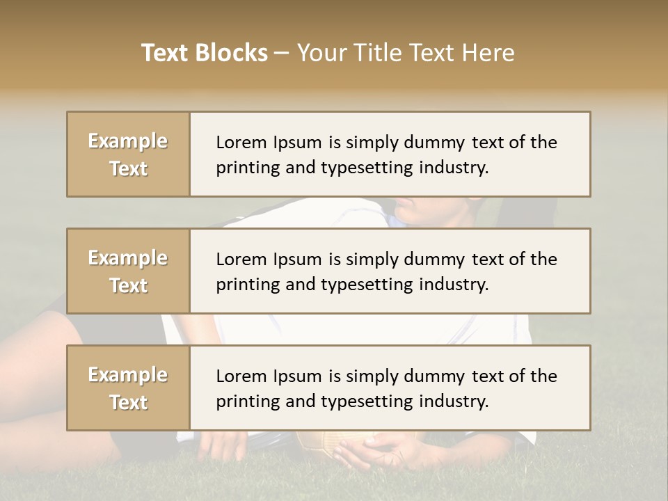 Football Human Girl PowerPoint Template