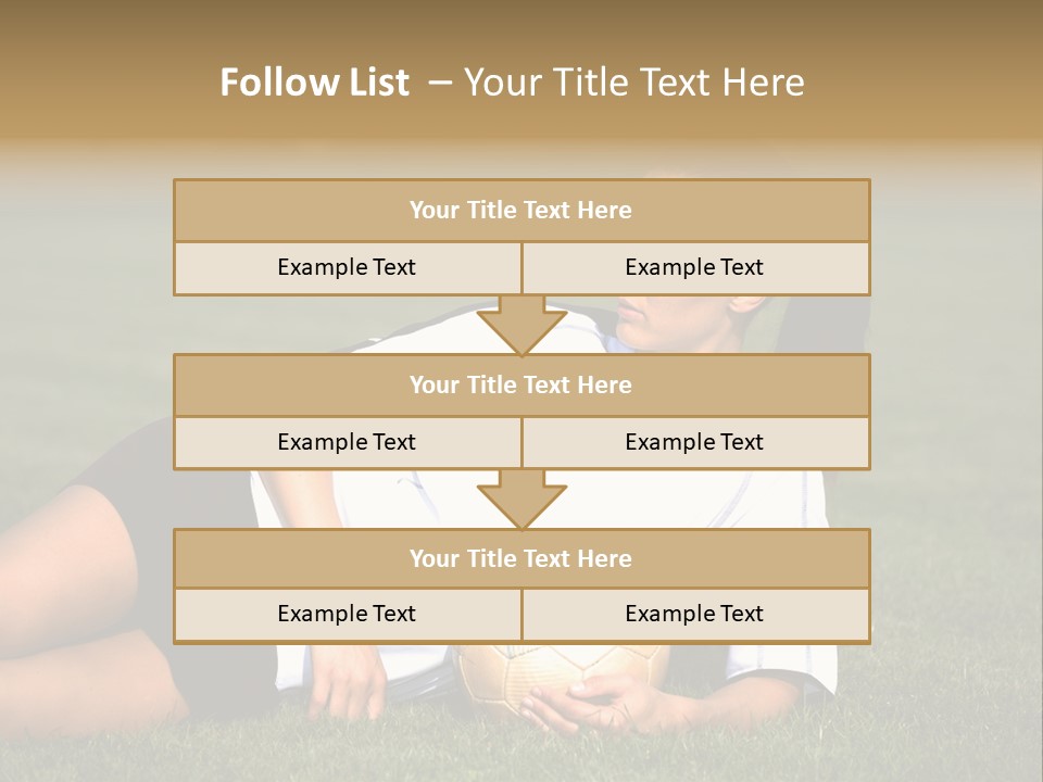 Football Human Girl PowerPoint Template