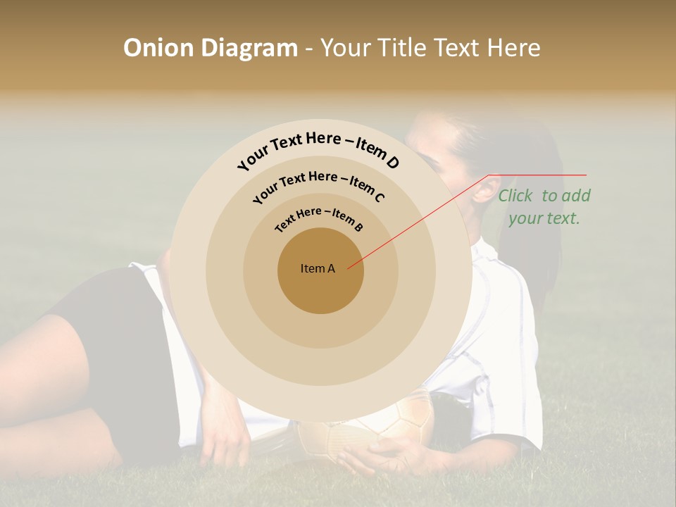 Football Human Girl PowerPoint Template