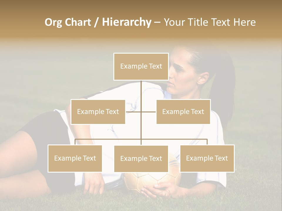 Football Human Girl PowerPoint Template