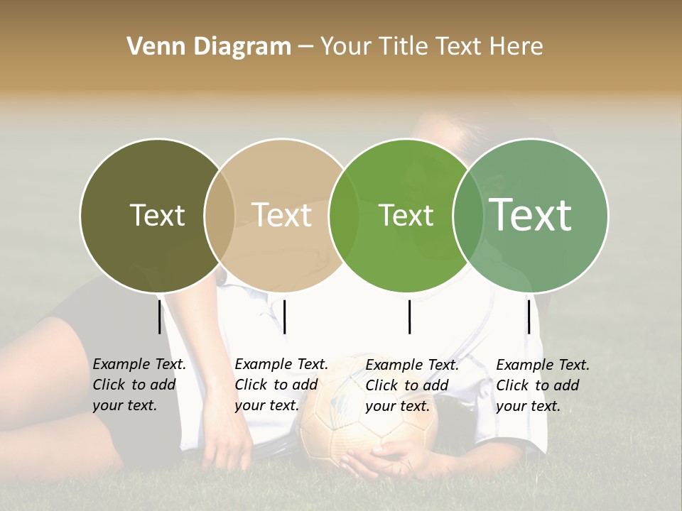 Football Human Girl PowerPoint Template