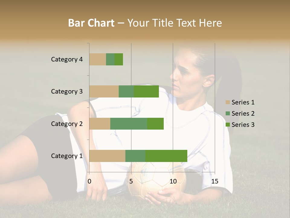 Football Human Girl PowerPoint Template