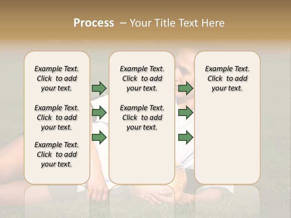 Football Human Girl PowerPoint Template