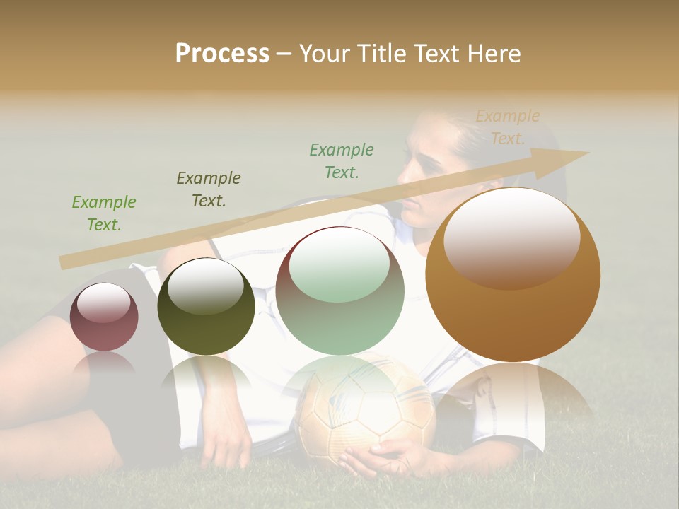 Football Human Girl PowerPoint Template